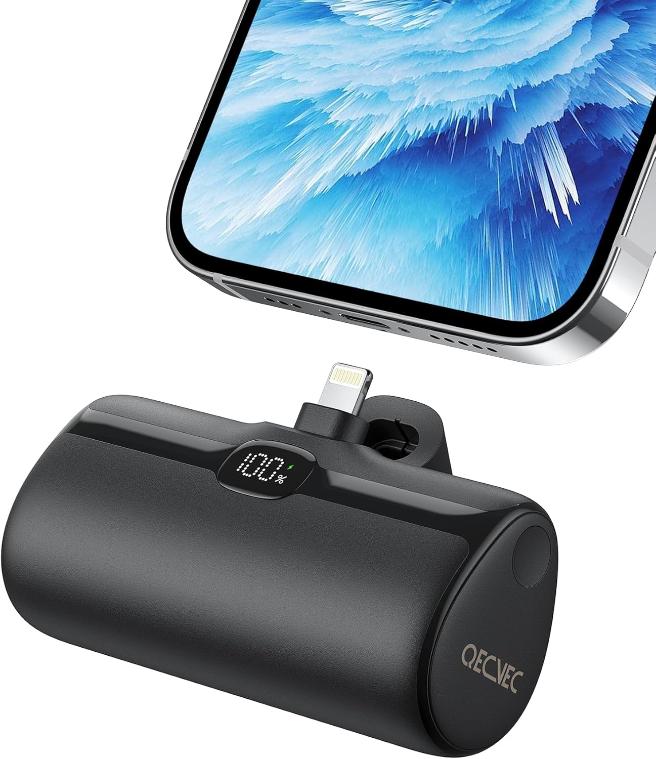Qecvec 5000mAh Fast Charge Power Bank for iPhone