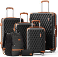 Melalenia Suitcase Sets 6 Piece Hard Shell Luggage - Complete Travel