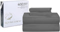 400 Thread Count Cotton Sateen Queen Sheet Set - Cooling Comfort