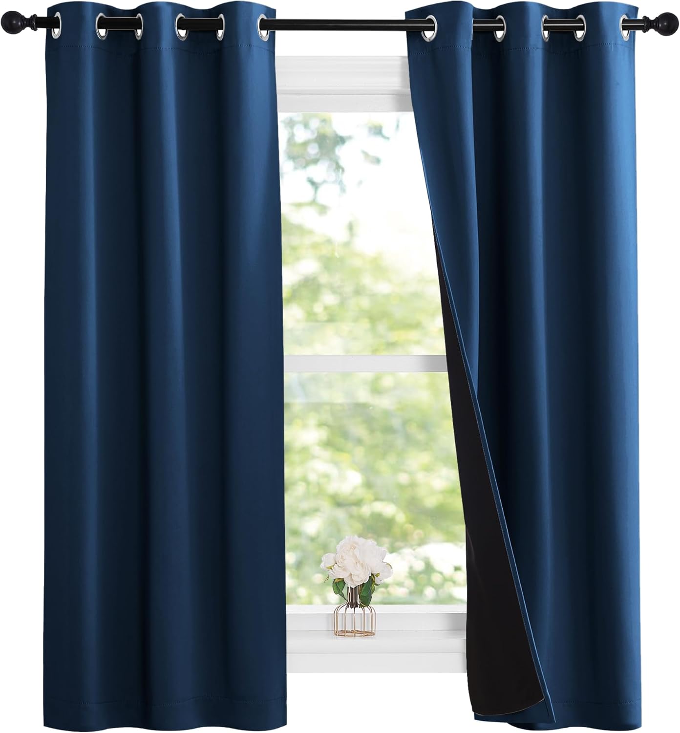 NICETOWN 100% Blackout Short Curtains for Total Light Control