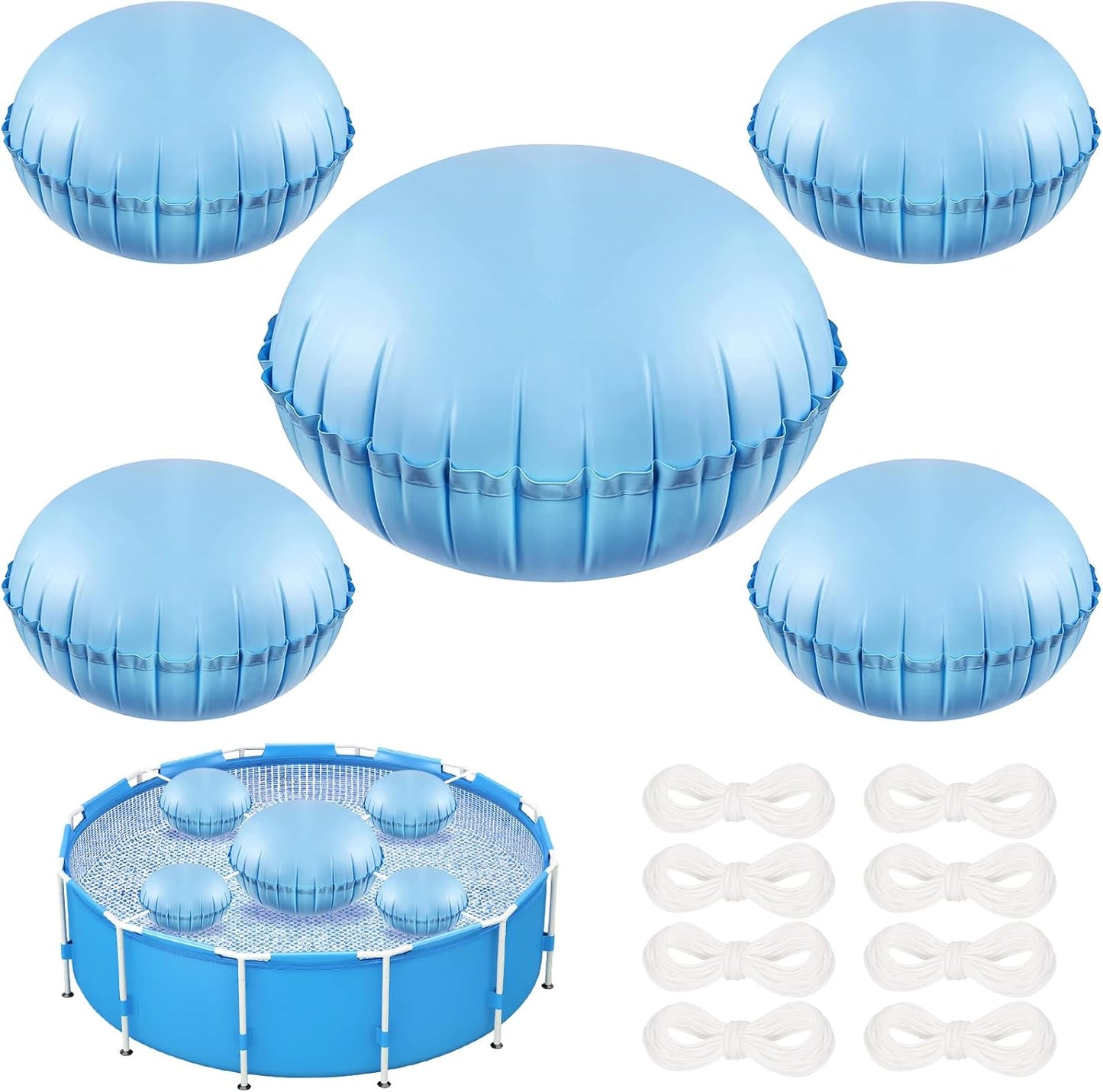 4+1 Combined Pool Pillows for Above Ground Pools - Winter Protection