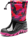 DREAM PAIRS Boys Snow Boots Waterproof Camouflage Mid Calf - Warm 3M
