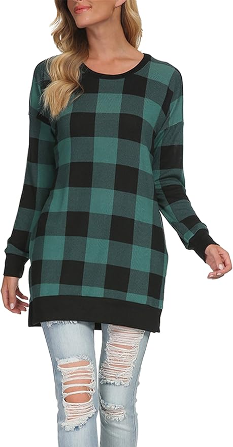 levaca Women's Fall Long Sleeve Side Split Loose Blouses Review