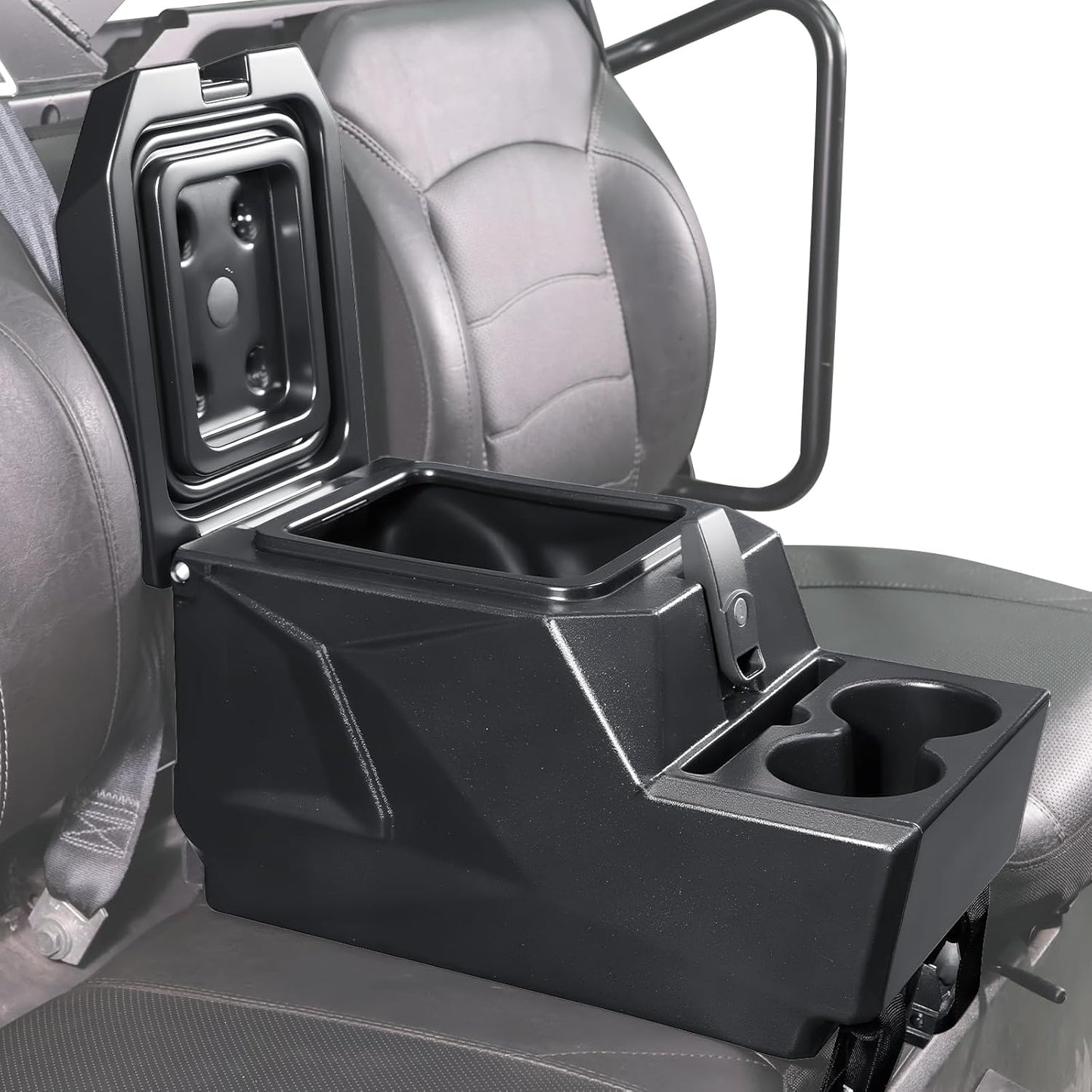 StarknightMT UTV Center Console Armrest Box with Cup Holders