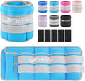 Adjustable Ankle Weights 20 lbs Pair for Women Men Kids - Removable