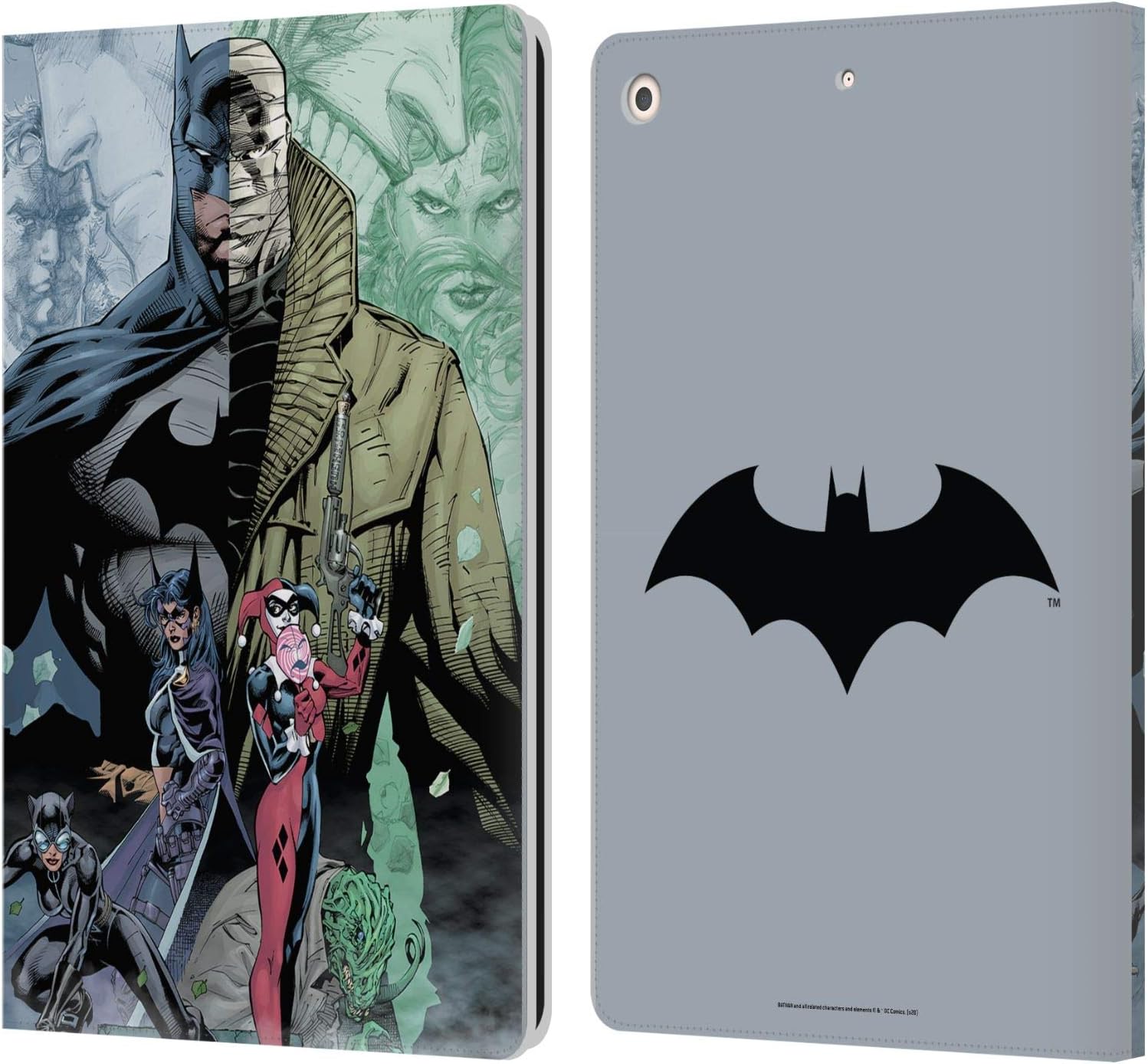 Batman DC Comics Hush Leather Wallet Case for iPad 10.2 2019-2021