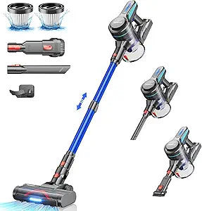 H18 Cordless Vacuum Cleaner with 26Kpa Suction Power and Runtime