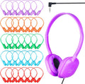 Classroom Kids Headphones Bulk 20 Pack - Durable Classroom Set