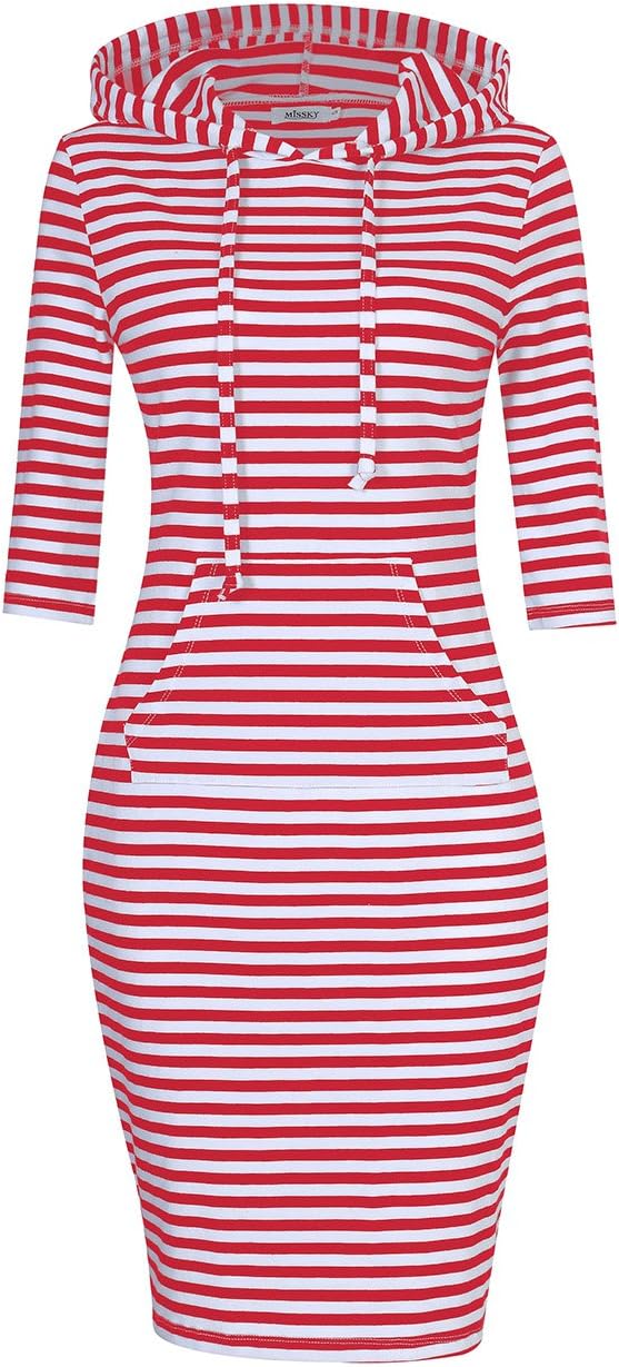 MISSKY Womens Casual Hoodie Dress for Everyday Comfort and Style