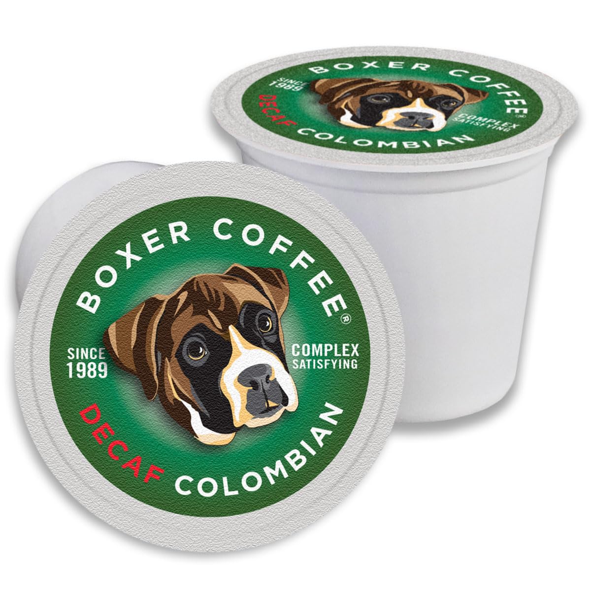 Boxer Coffee Decaf Colombian Pods - Specialty Grade Medium Roast