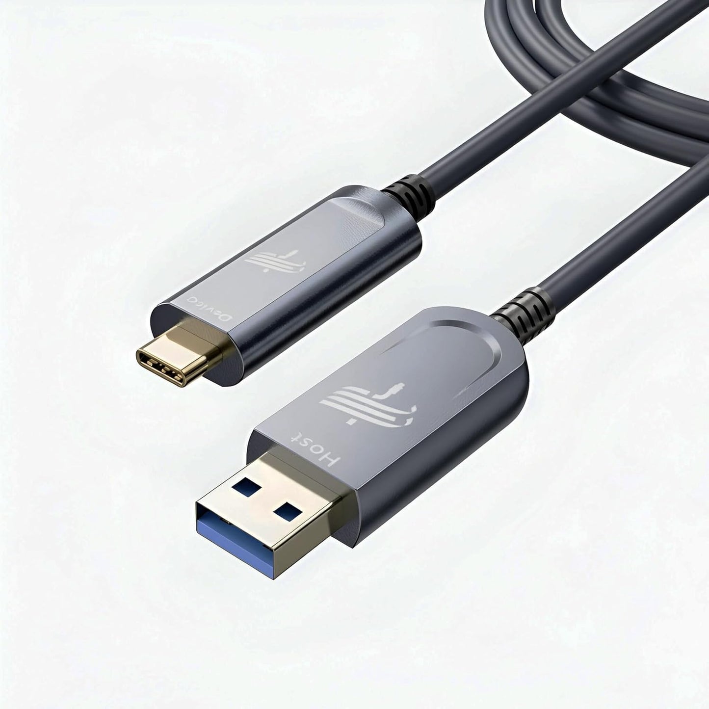 Fiber Optic USB A to USB C Cable for High-Speed Data Transfer