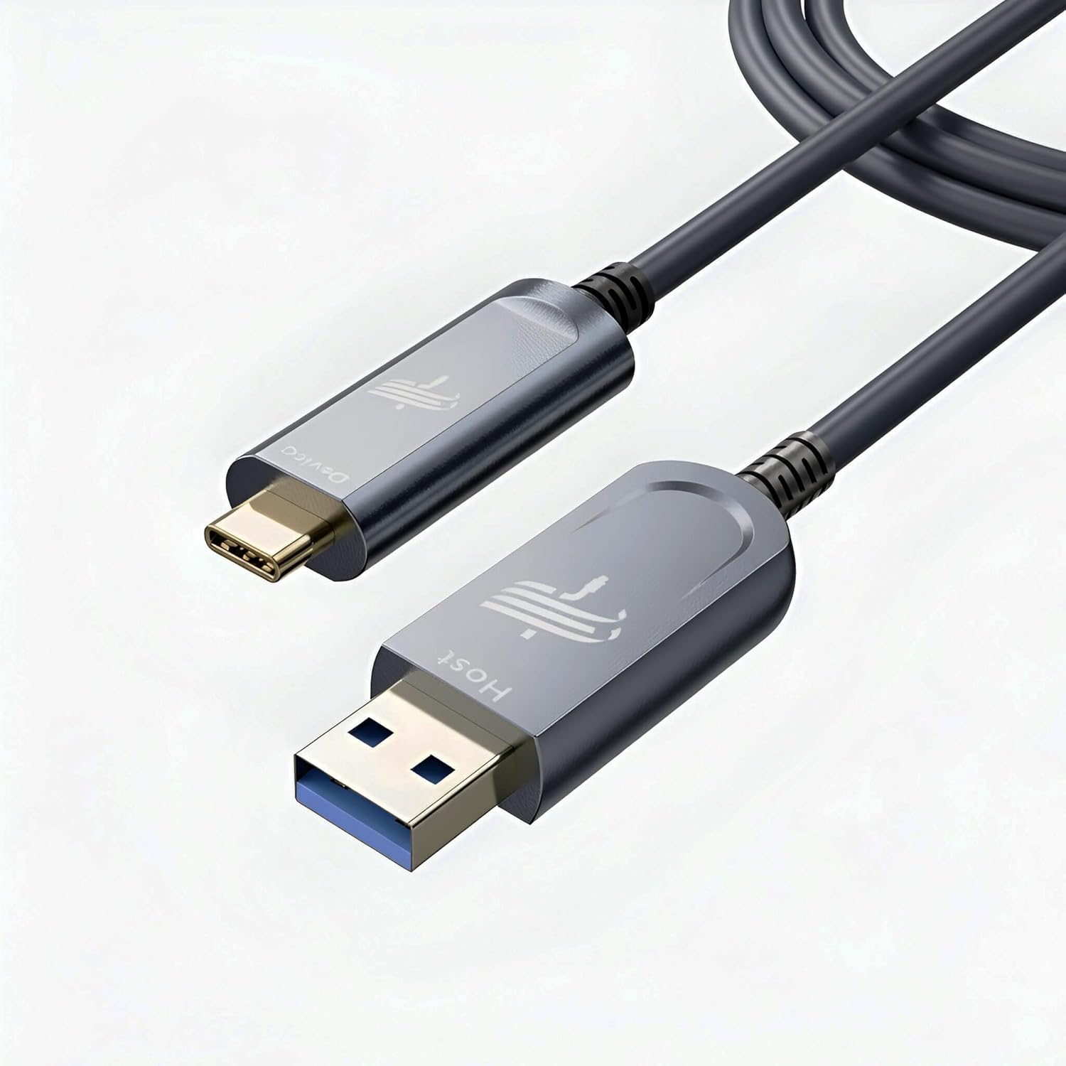Fiber Optic USB A to USB C Cable for High-Speed Data Transfer
