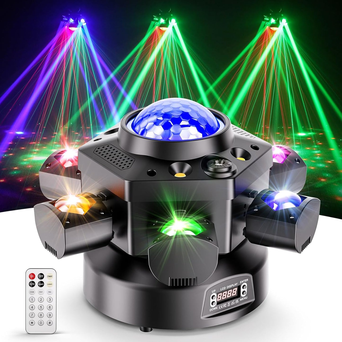 DJ Light Moving Head 120W with Kaleidoscope and Strobe Effects