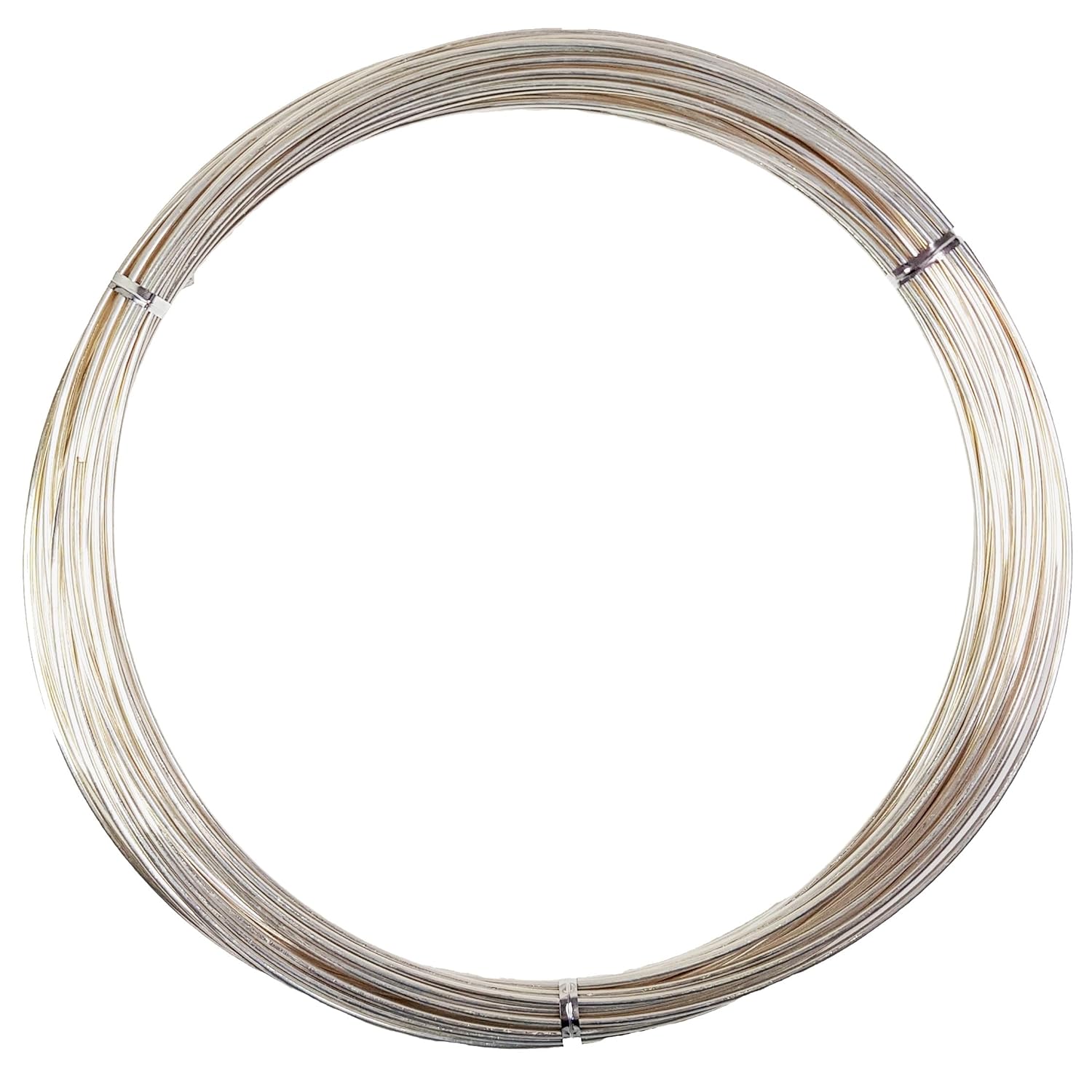 16 Gauge Round Half Hard 925 Sterling Silver Wire for Jewelry Art