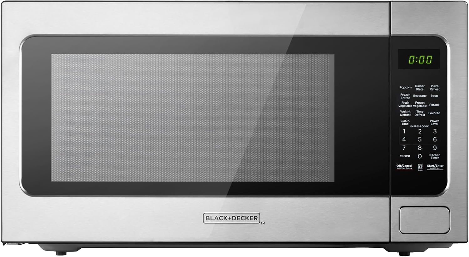 BLACK+DECKER 2.2 Cu Ft Microwave, Smart Sensor, 10 Power Levels