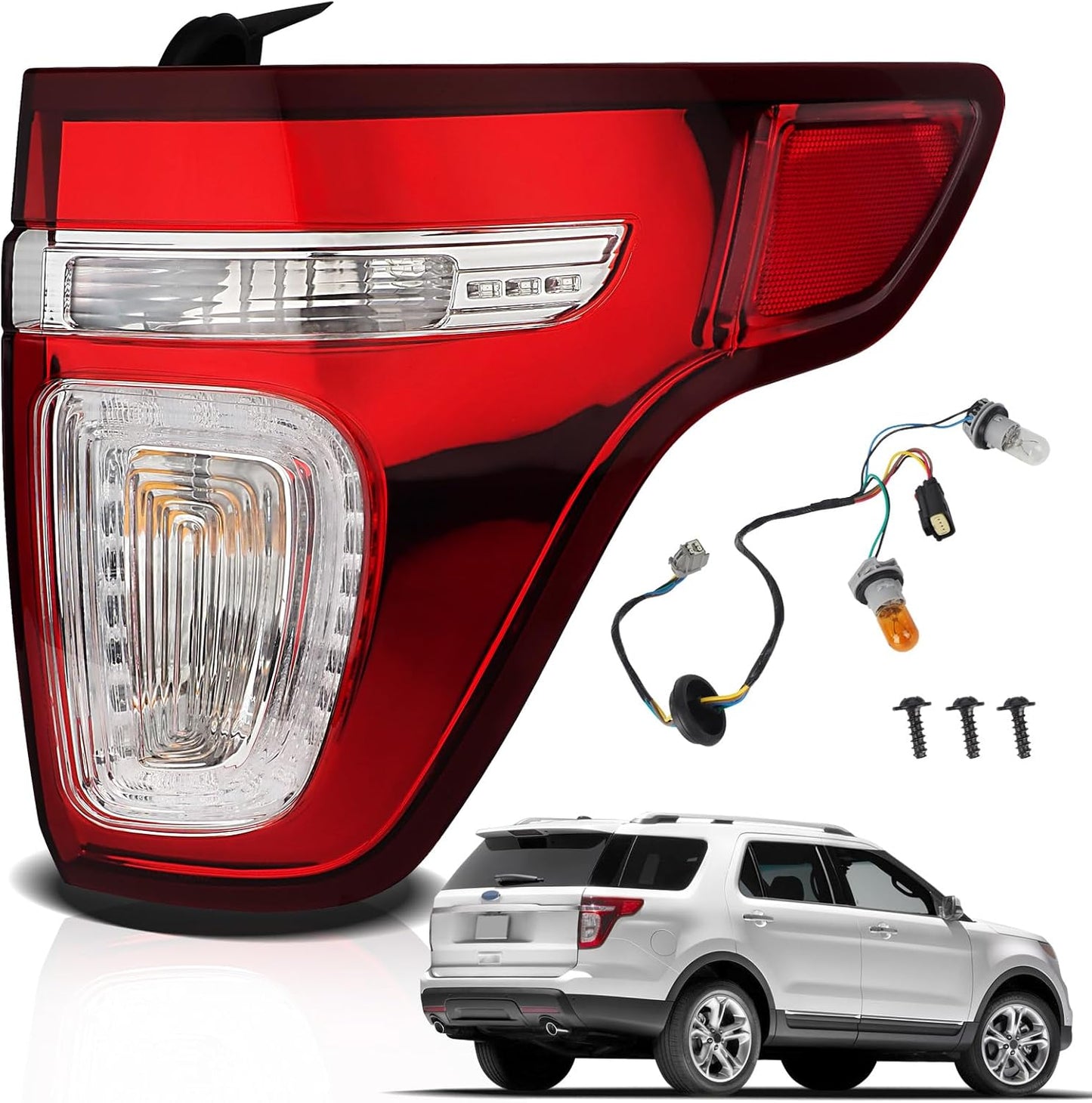 Tail Lights Compatible with 2011-2015 Ford Explorer Models