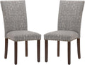COLAMY Upholstered Parsons Dining Chairs Set of 2 - Comfortable Boho