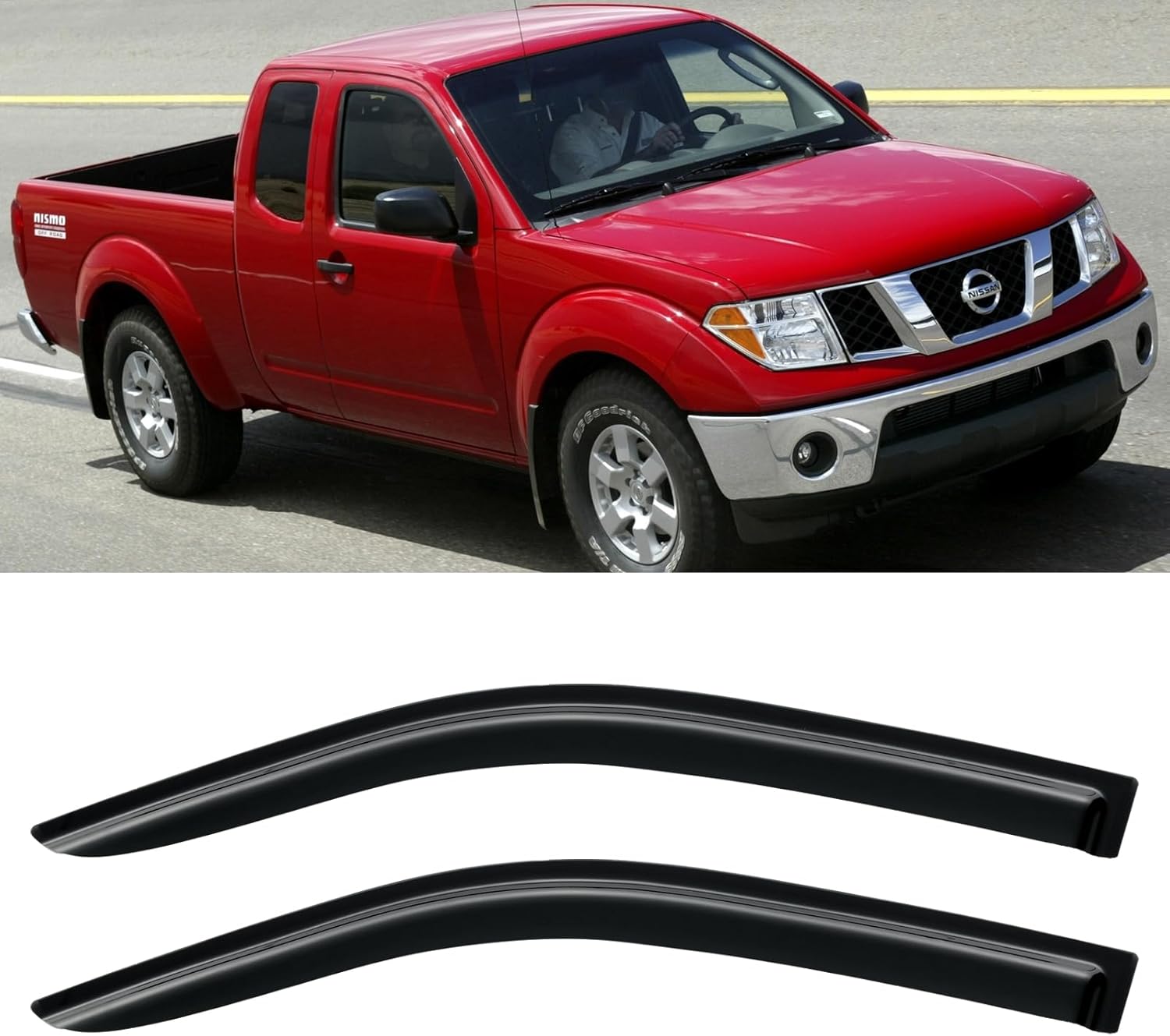 Window Rain Guards for 2005-2020 Nissan Frontier King Cab