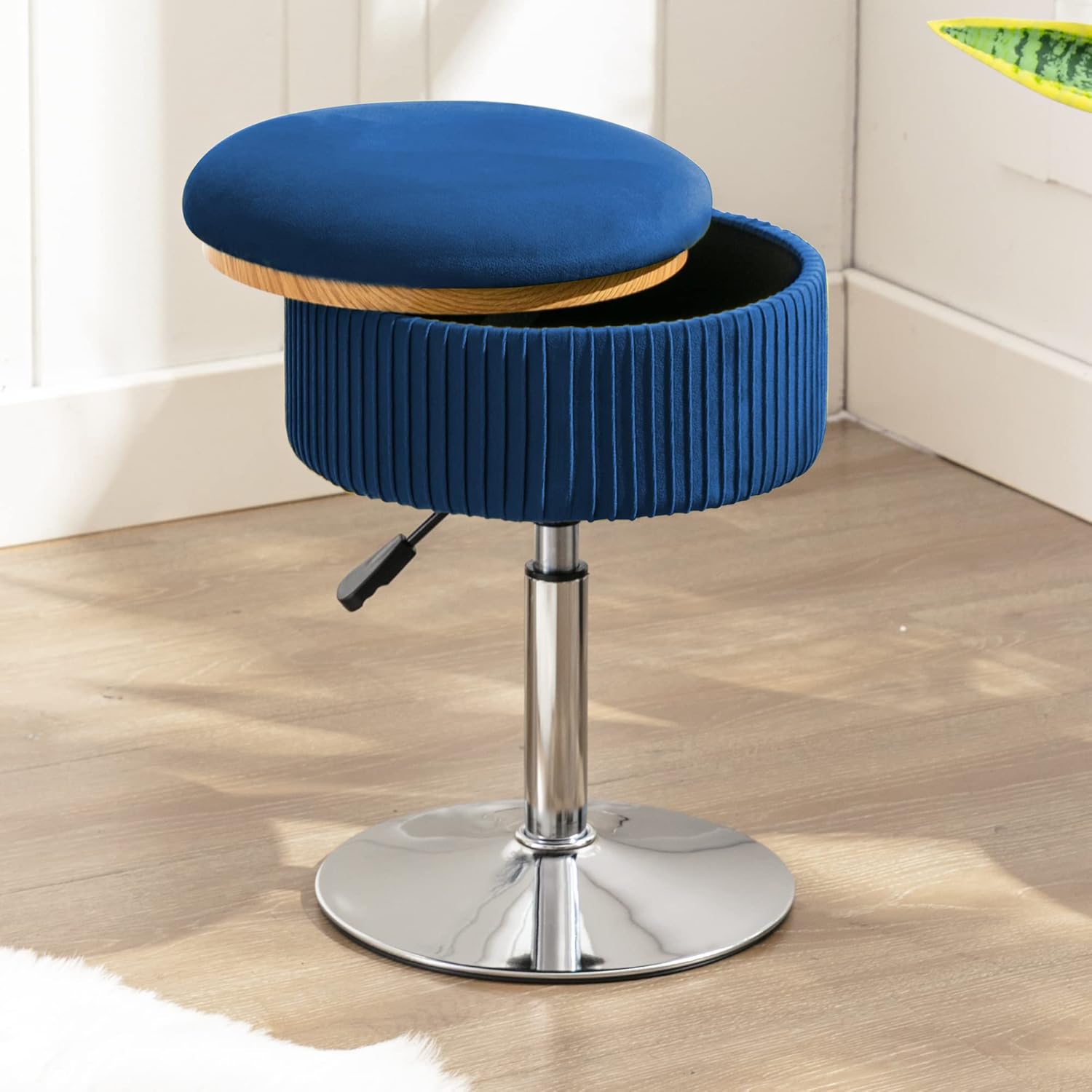 LUE BONA 360 Swivel Vanity Stool Chair for Makeup Room