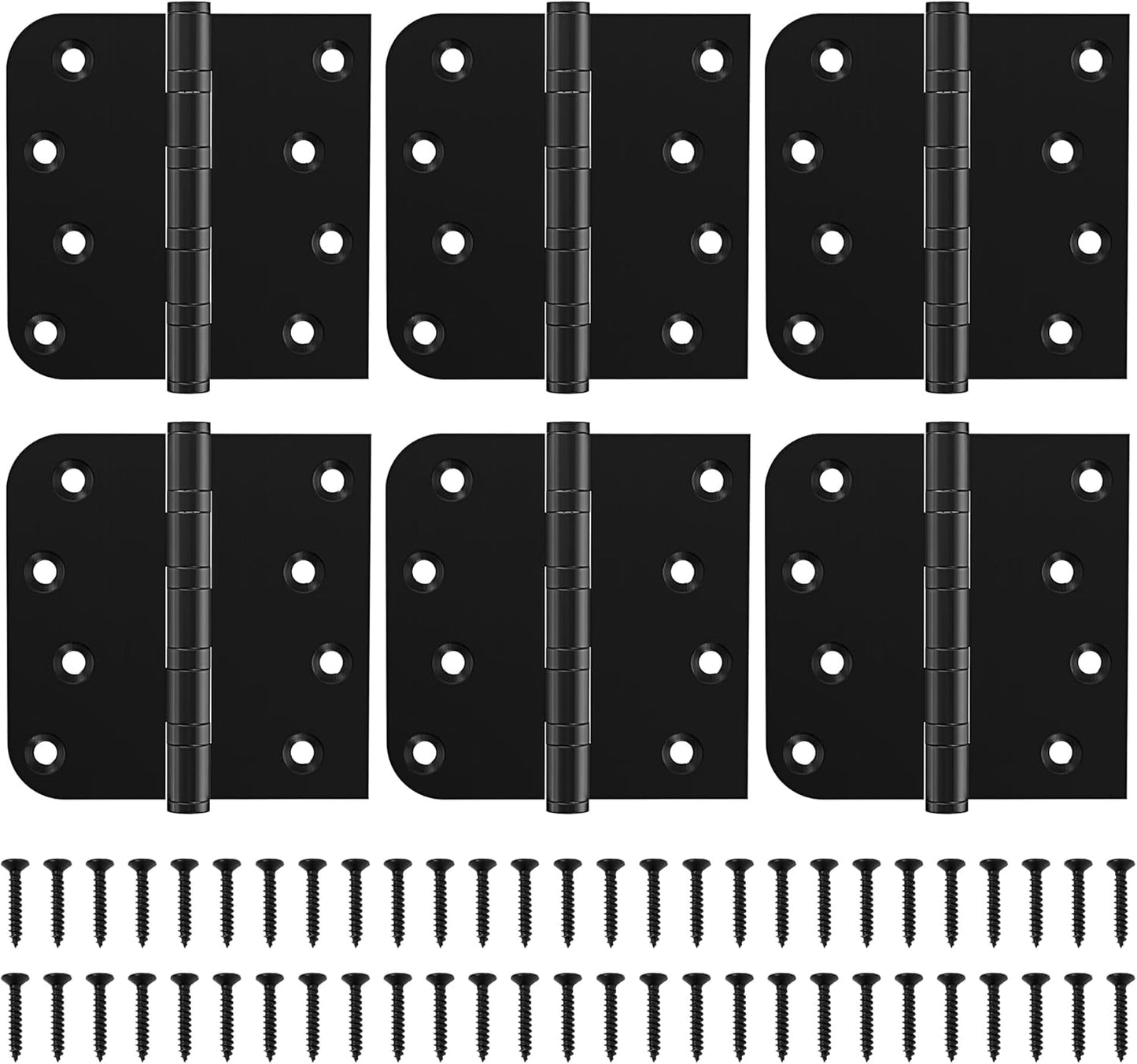KOLET Ball Bearing Door Hinges - Heavy Duty 4 x 4 Inches Pack
