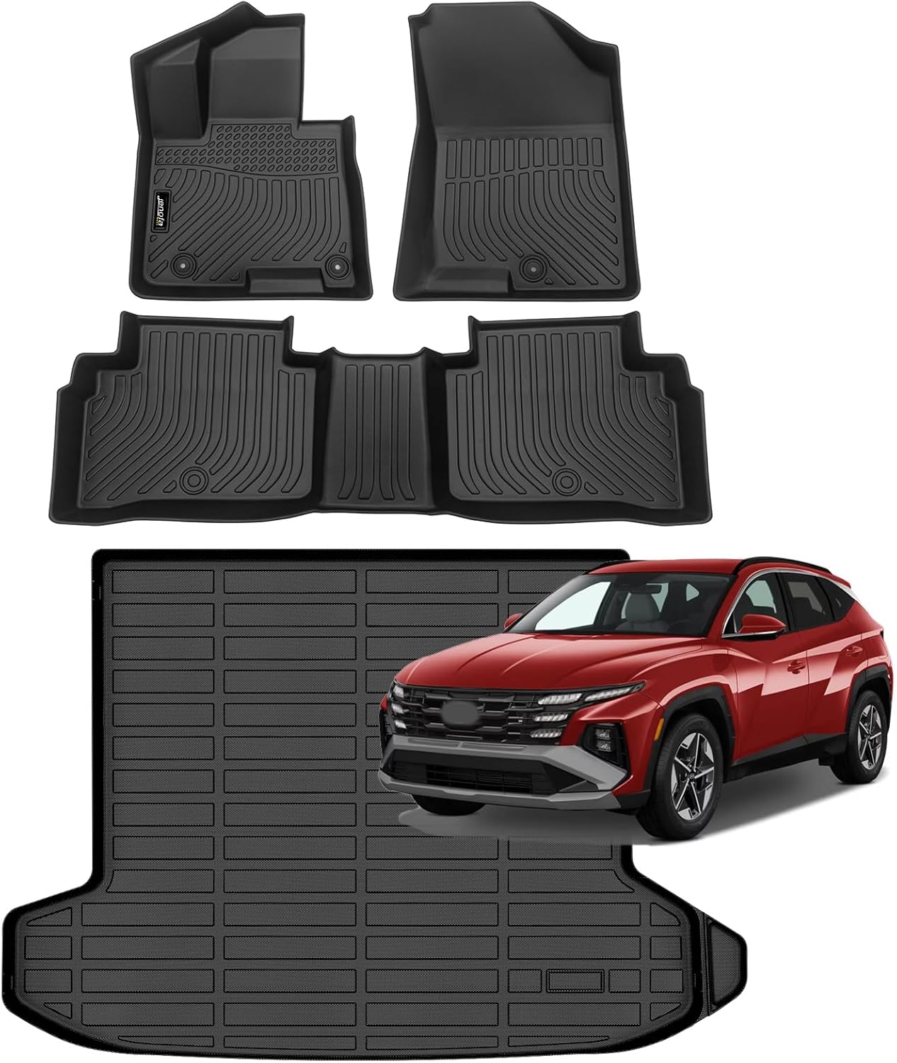 Jenofa Floor Mats for Hyundai Tucson 2022-2026 All Weather Protection