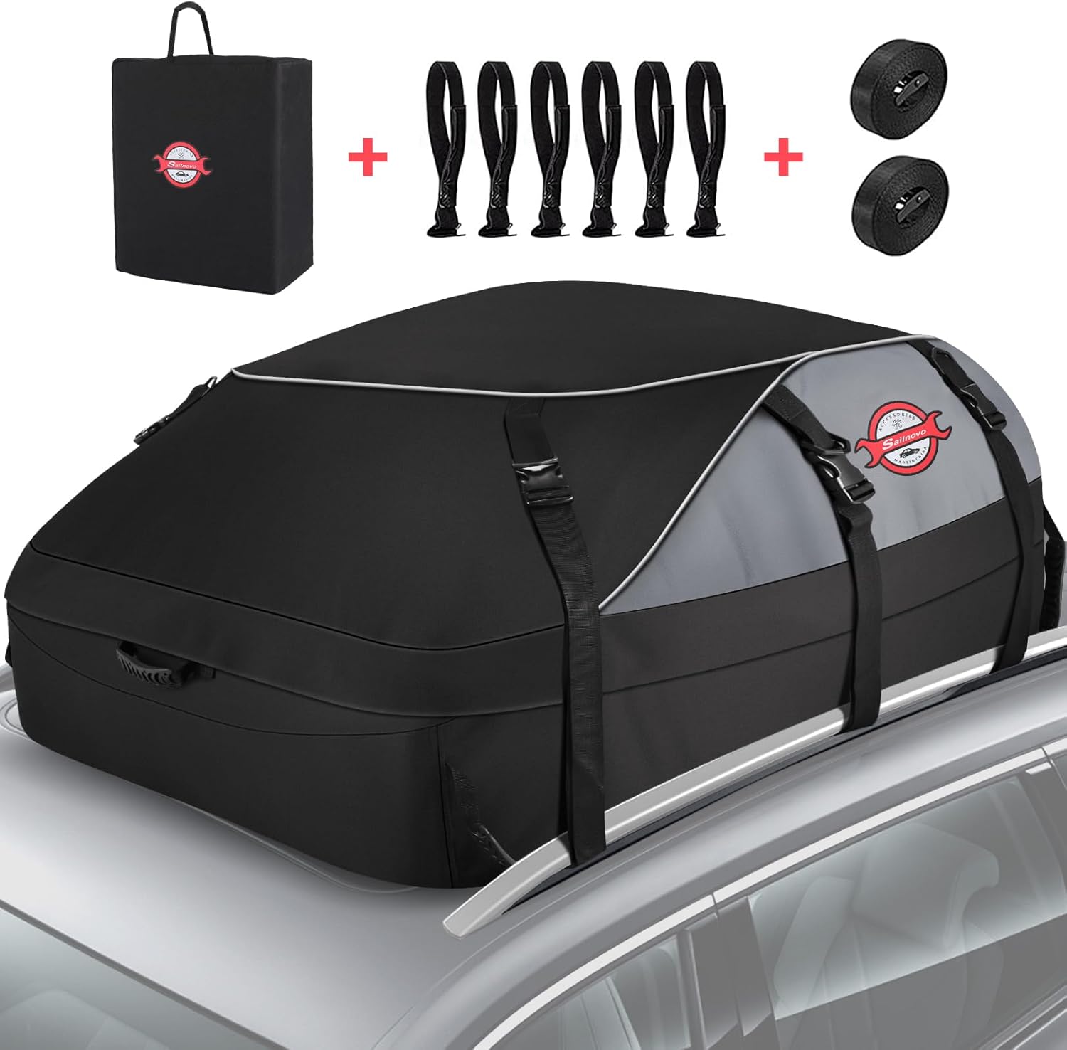 Sailnovo 20 Cubic Ft Waterproof Car Roof Carrier