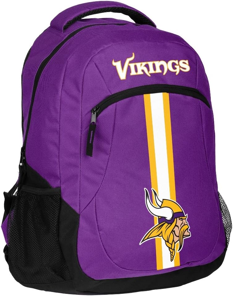 FOCO Minnesota Vikings NFL Action Backpack for True Fans