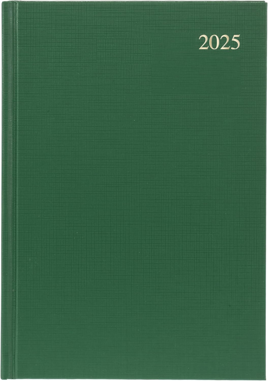 2025 Business Diary: A4 Day to Page Planner - Green
