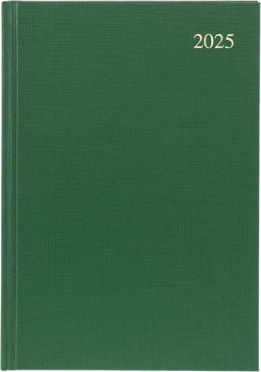 2025 Business Diary: A4 Day to Page Planner - Green