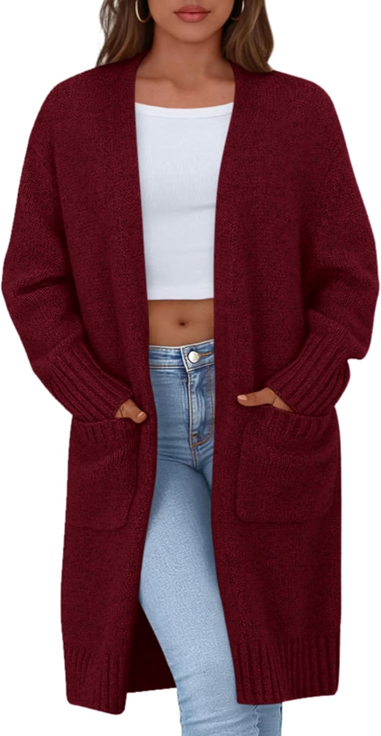 PRETTYGARDEN Fall Long Sleeve Cardigan Sweaters for Women