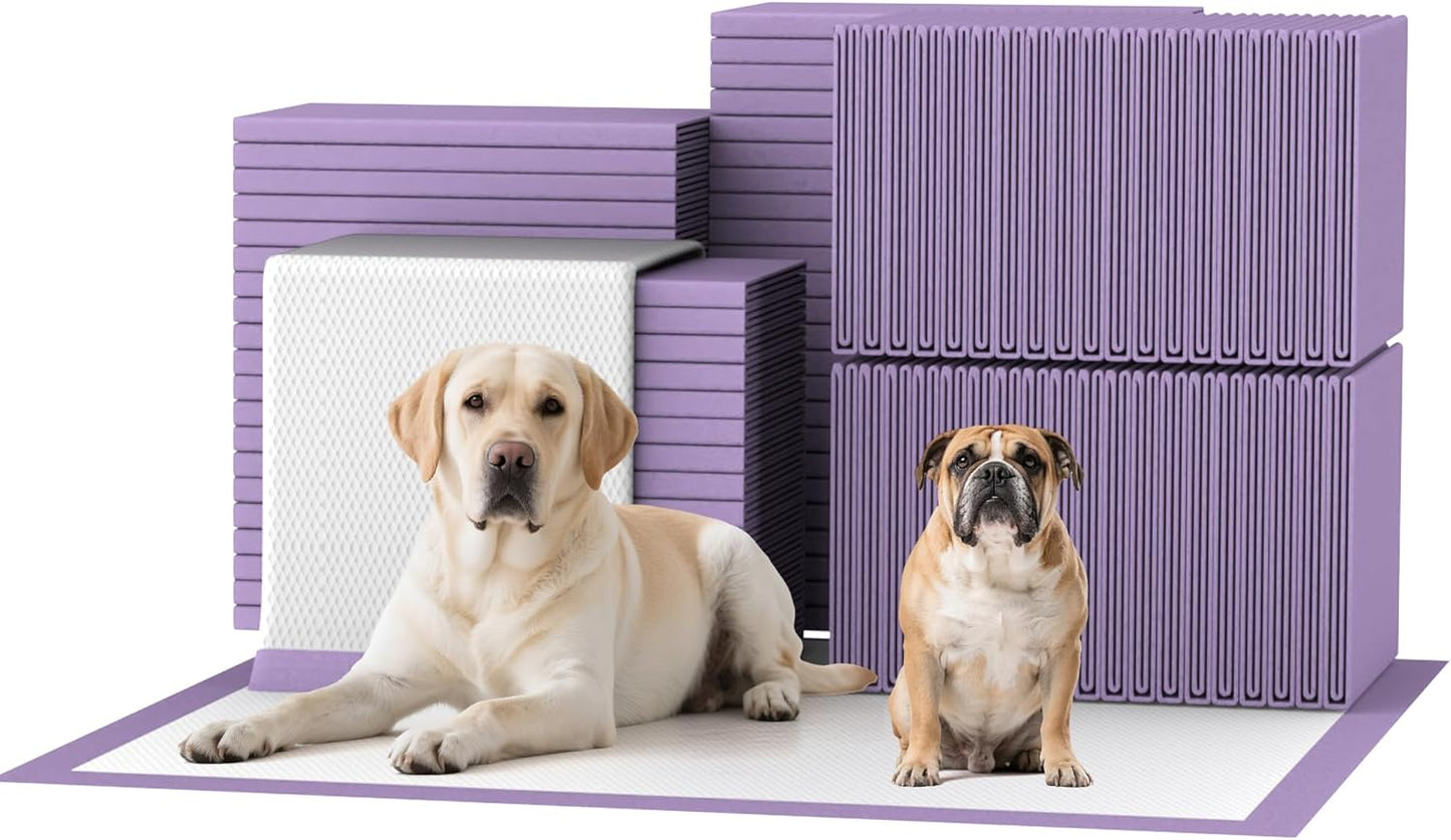 Lavender Scented Puppy Pads for Odor Control and Leak-Proof Use