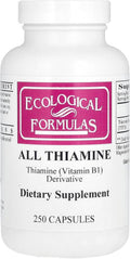 Allithiamine Vitamin B1 50 mg Capsules, 250 Count - Neurologic Support