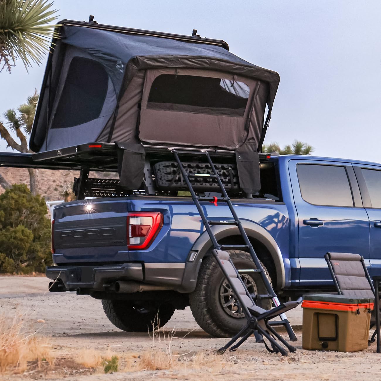 Syneticusa Rooftop Tent: Hard Shell, 2 Person, LED Light