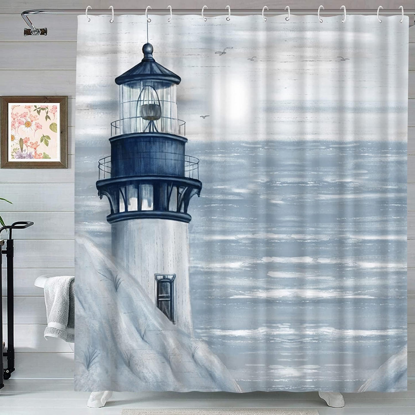 Ocean Sunrise Nautical Shower Curtain - Brighten Your Bathroom