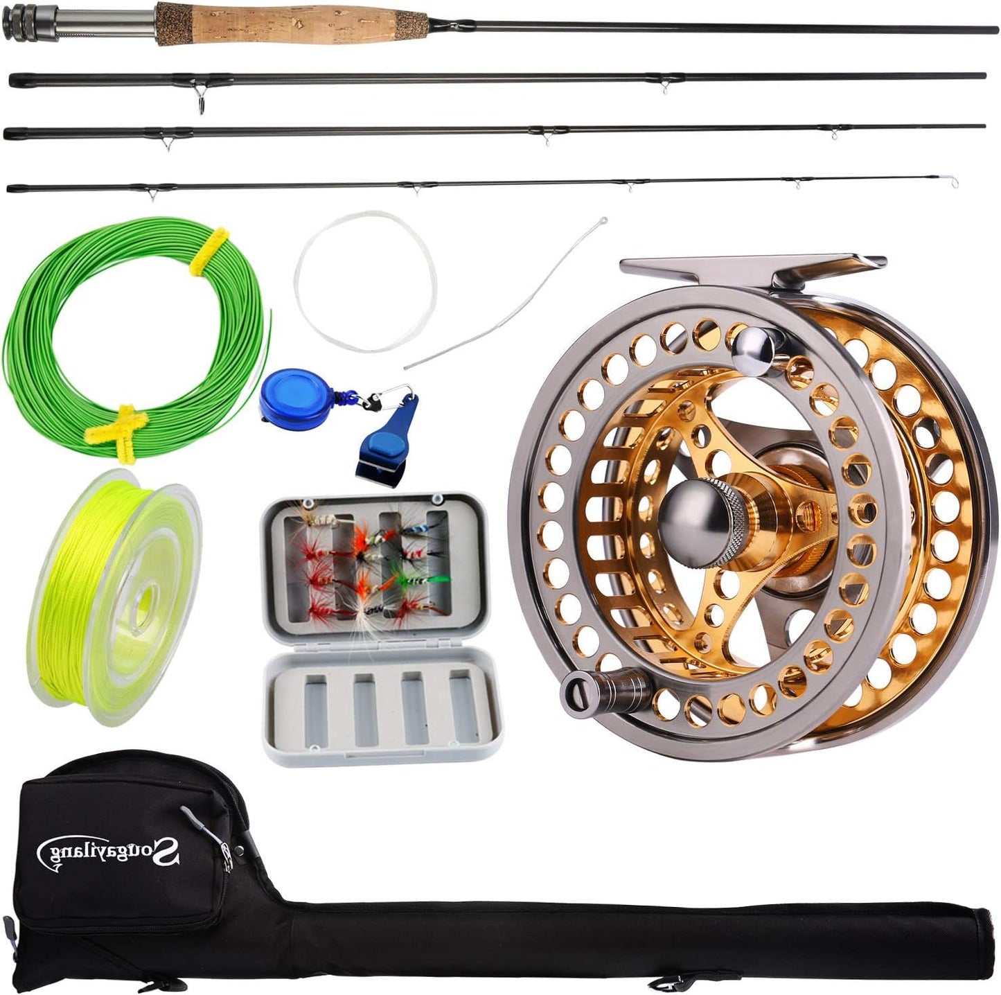 Sougayilang Fly Fishing Rod Reel Combos for Beginners and Pros