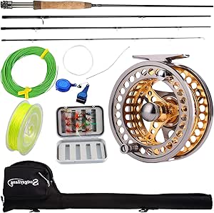 Sougayilang Fly Fishing Rod Reel Combos for Beginners and Pros