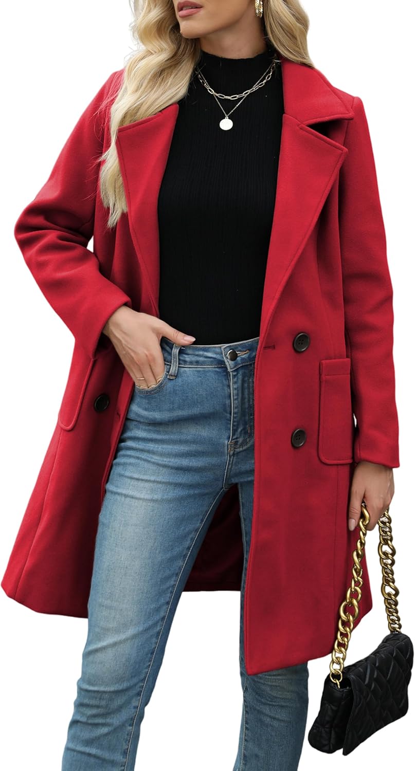 Bankeng Women Winter Wool Blend Camel Mid-Long Coat Review