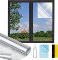 Window Privacy Film One Way 35.4in x 16.4ft - Daytime Reflective
