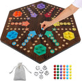 Extra Large 23.6 in Wahoo Marble Board Game for 4 or 6 Players