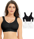 Zip Front Everyday Post Surgery Bra for Women - Wirefree Comfort