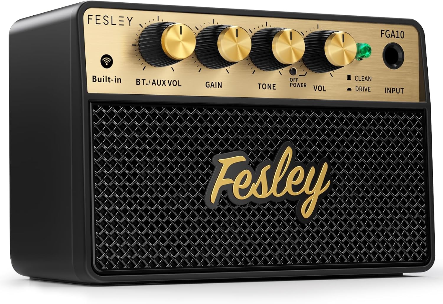 Fesley Mini Guitar Amp: Portable 10W Bluetooth Amp