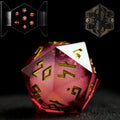 HEIMDALLR Liquid Core DND Dice Set with LED Display Case - Blood Moon