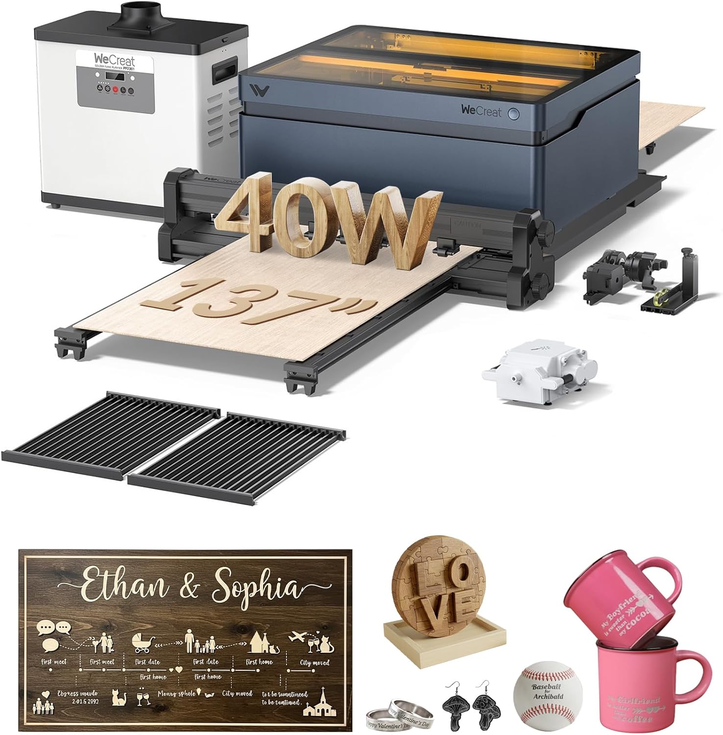WECREAT 40W Laser Engraver: DIY Masterpiece Maker