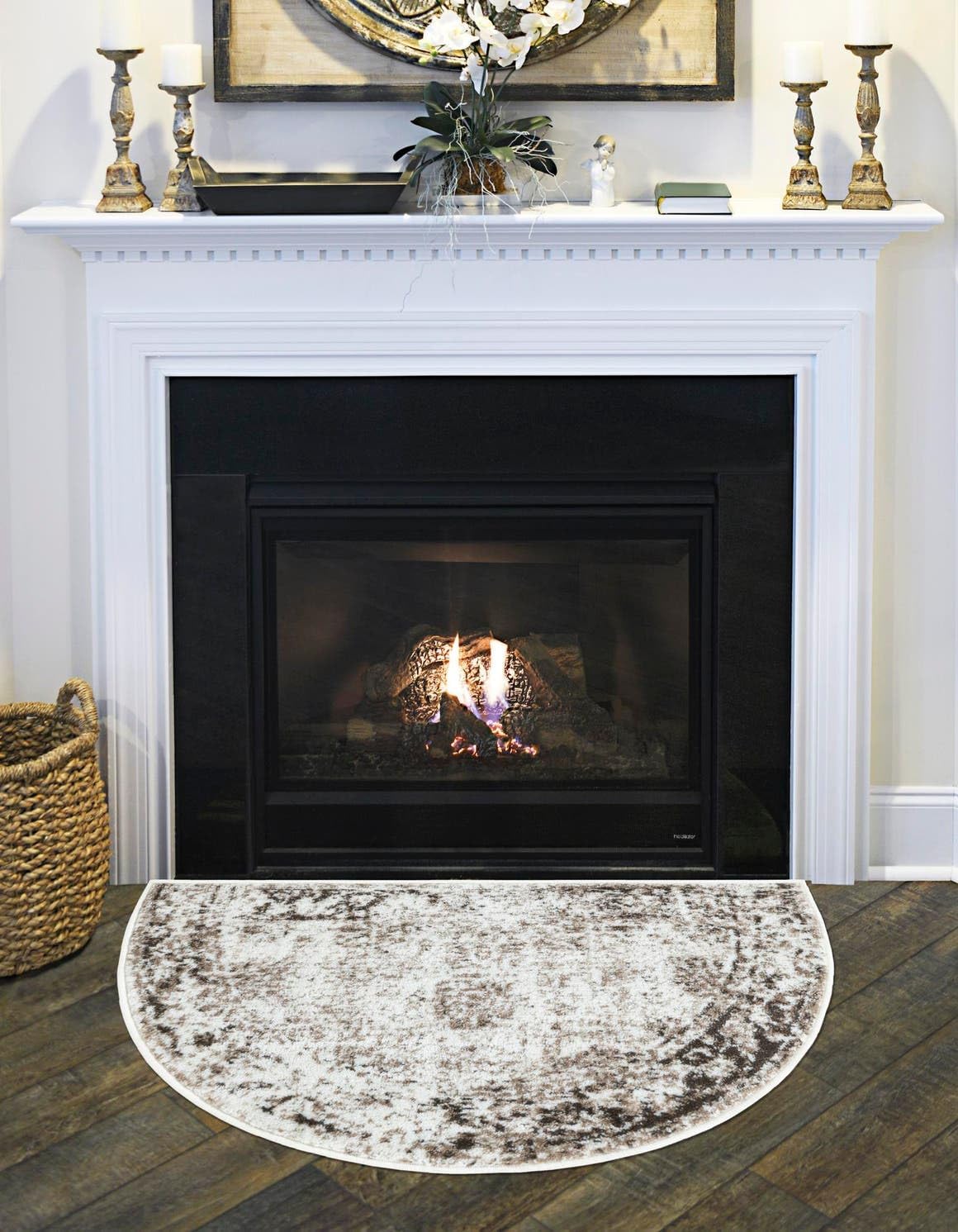 Unique Loom Sofia Collection Area Rug - Stylish Hearth Beige