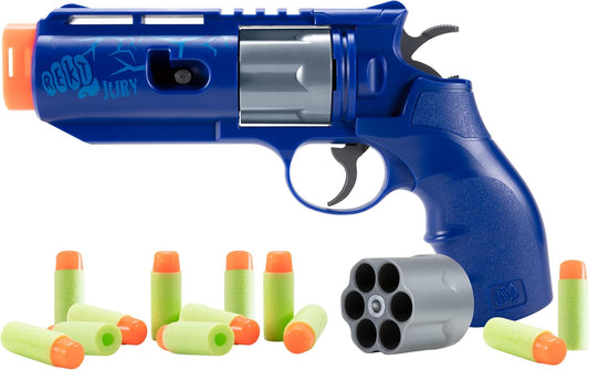 REKT Jury Revolver Foam Dart Blaster Pistol Gun for Fun Play