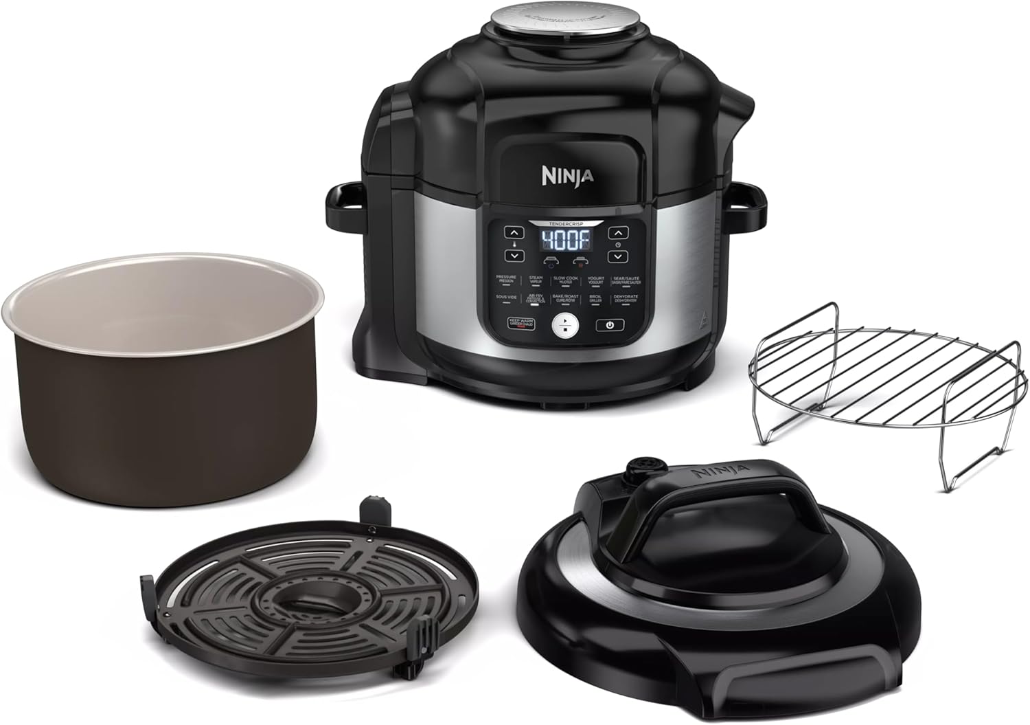 Ninja 11-in-1 Air Fryer Pressure Cooker - Crisp, Steam, Slow Cook