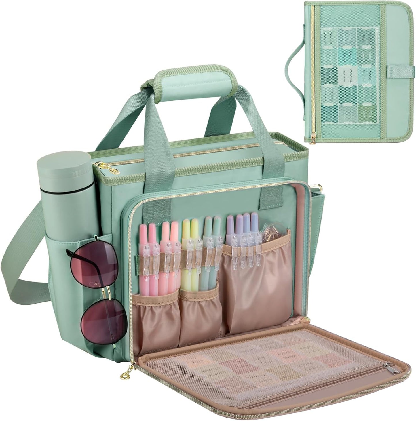 Large Bible Cover Case for Women with Pockets and Sleeves