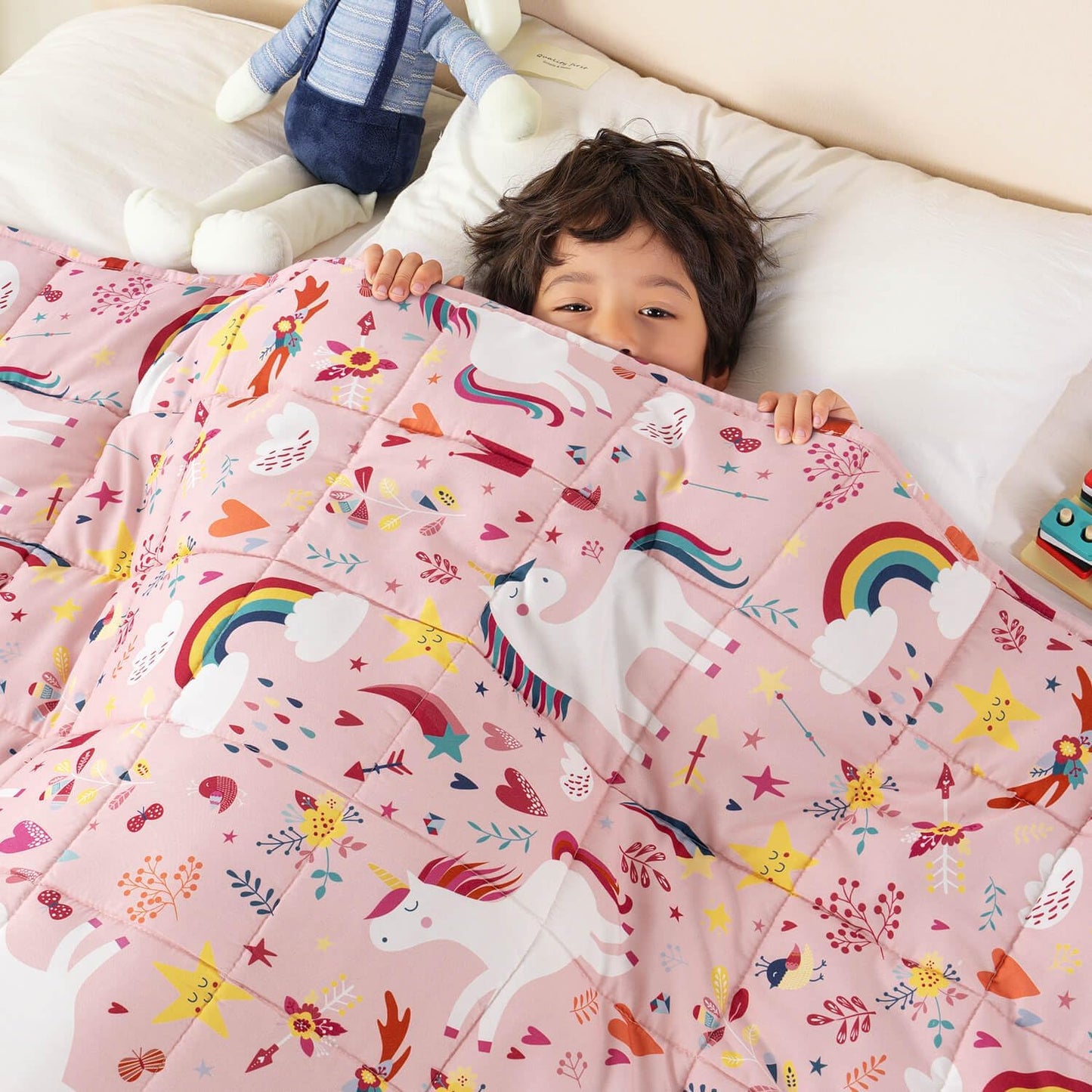 Sivio Unicorn Cooling Weighted Blanket for Restful Sleep