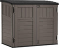 34 Cu Ft Horizontal Resin Storage Shed - Compact Outdoor Storage
