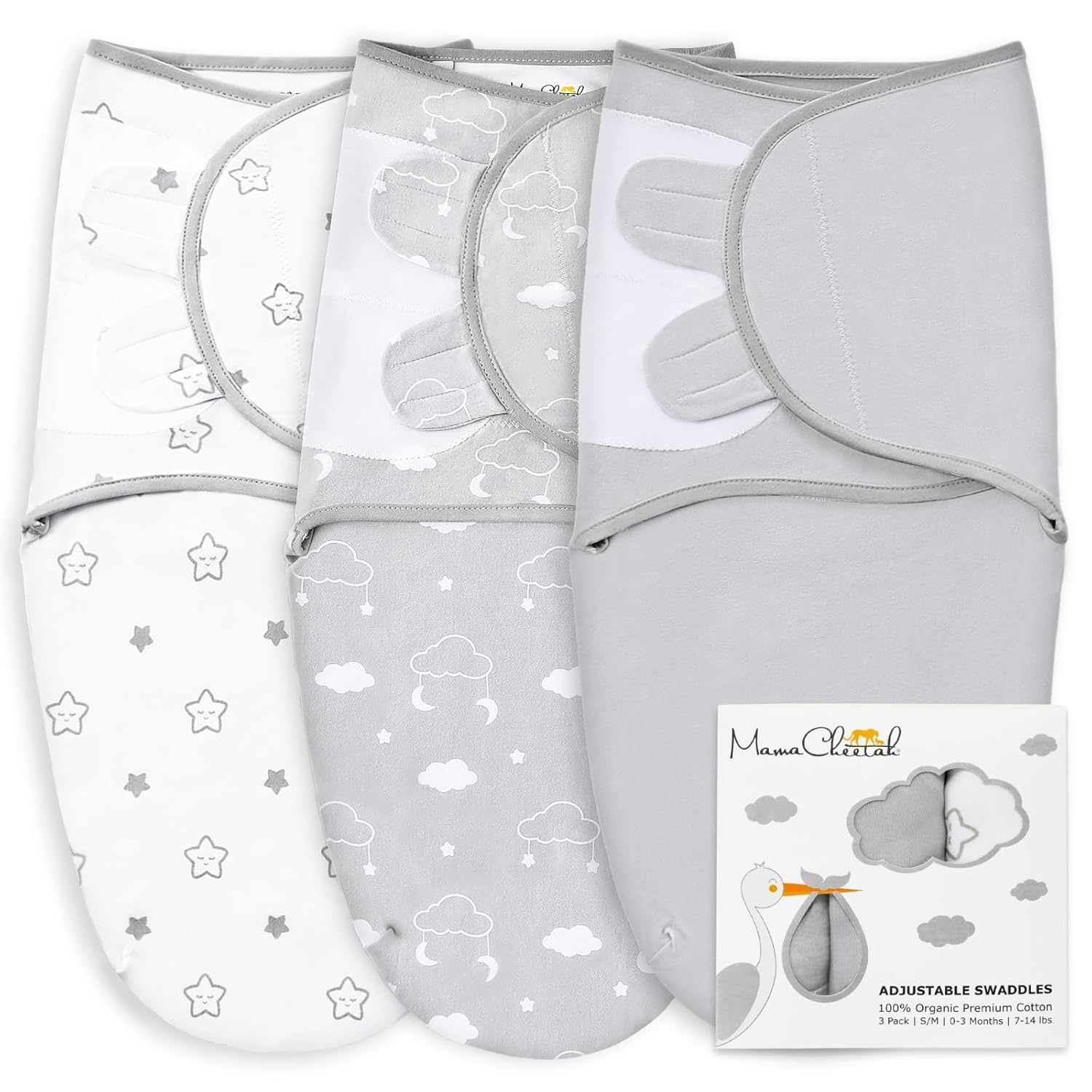 Mama Cheetah Preemie Swaddle Sack for Healthy Sleep